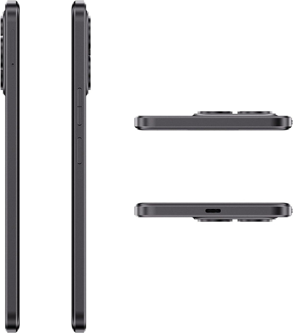 Note 60 - Smartphone 4G 7.2" HD+ 120Hz, 16GB RAM (6GB+10GB Exp.), 128GB ROM, 48MP Kamera, 7000mAh Batteri, Android 15, Unisoc T615, Svart