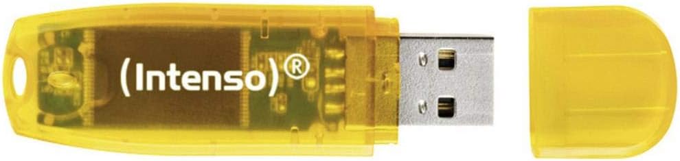Intenso 3502470 Rainbow USB-minne, 16GB, Svart