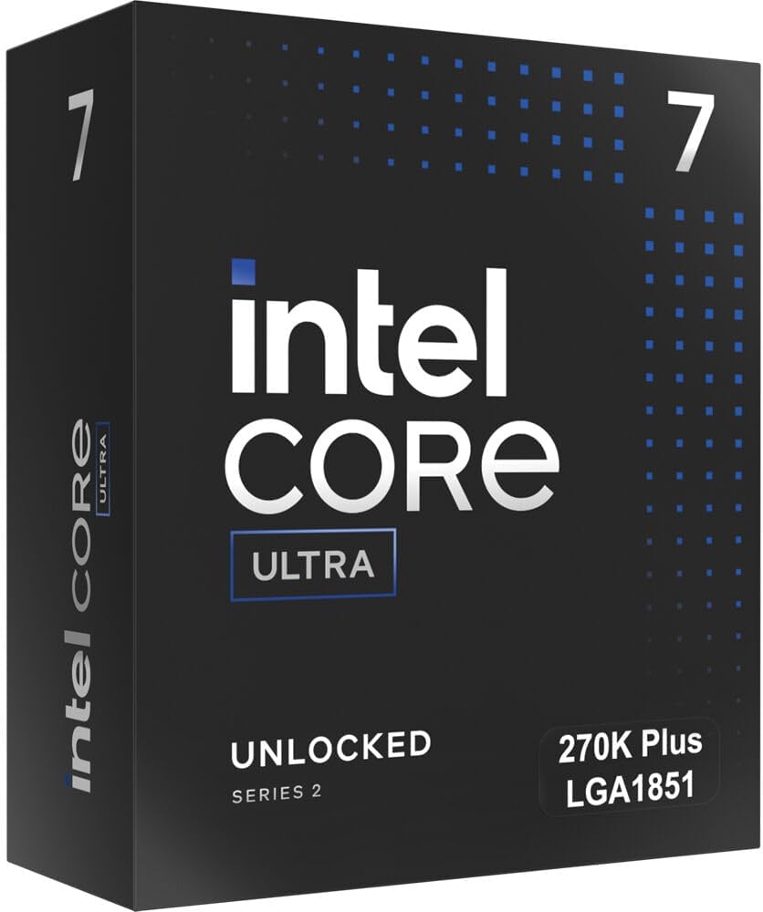 Intel® Core™ Ultra 7-processor 270K Plus 24 kärnor (8 P-kärnor + 16 E-kärnor) upp till 5,5 GHz