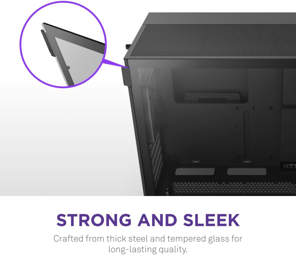 NZXT H5 Flow RGB - Kompakt Mid-Tower ATX PC-chassi - Svart