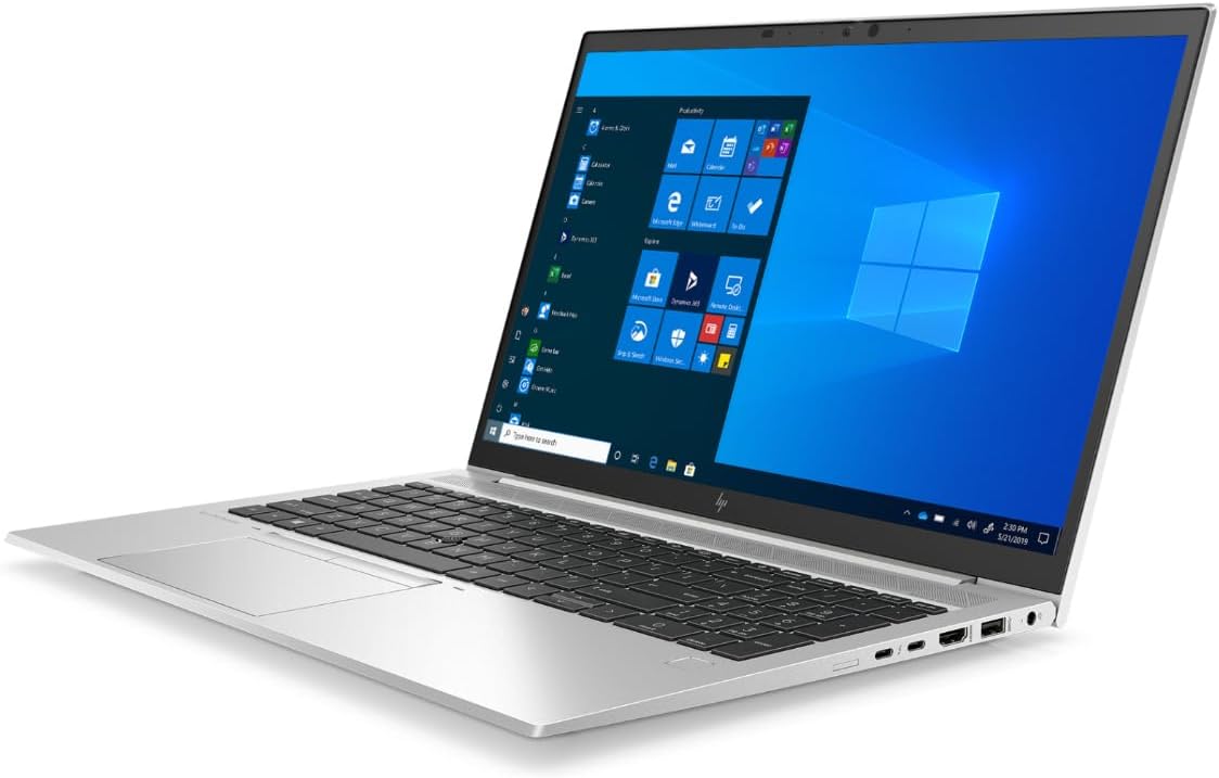 HP EliteBook 850 G7 15,6 tum 1920 x 1080 Full HD Intel Core i5 10310U 256 GB SSD hårddisk 16 GB minne Windows 11 Home Fingerprint Cam Notebook bärbar dator (renoverad)