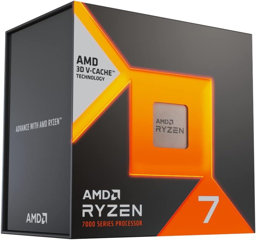 AMD Ryzen 9 7950X3D-processor med 3D-V-cache-teknik (integrerad grafikradion, 16 kärnor/32 trådar, 120W TDP, Socket AM5, 144MB cache, upp till 5,7 GHz frekvens boost, ingen fläkt)