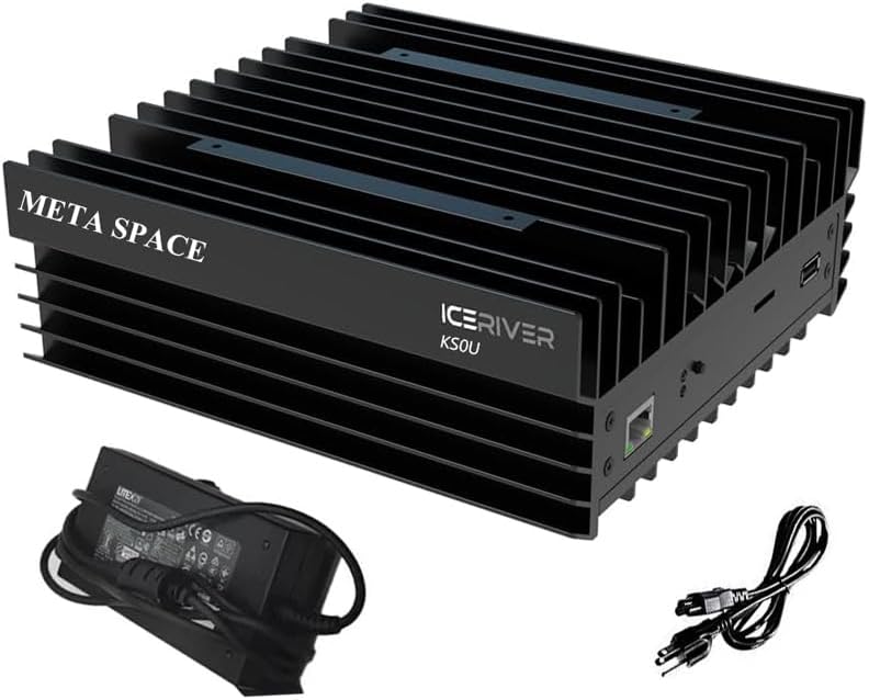 Begagnat skick IceRiver KS0 Ultra 400 Gh/S 100 W KAS Miner Kaspa ASIC KAS Miner med PSU lämplig för gruvdrift hemma och på kontoret