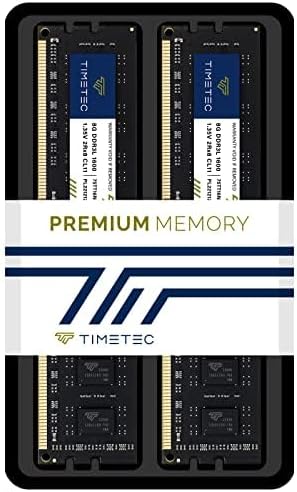 Timetec 16GB (2x8GB) DDR3L / DDR3 1600MHz PC3L-12800 / PC3-12800 Ingen ECC Obuffrad 1,35V / 1,5V CL11 2Rx8 Dual Rank 240 Pin UDIMM Stationär dator RAM-minne (SDRAM) uppgraderingsmodul