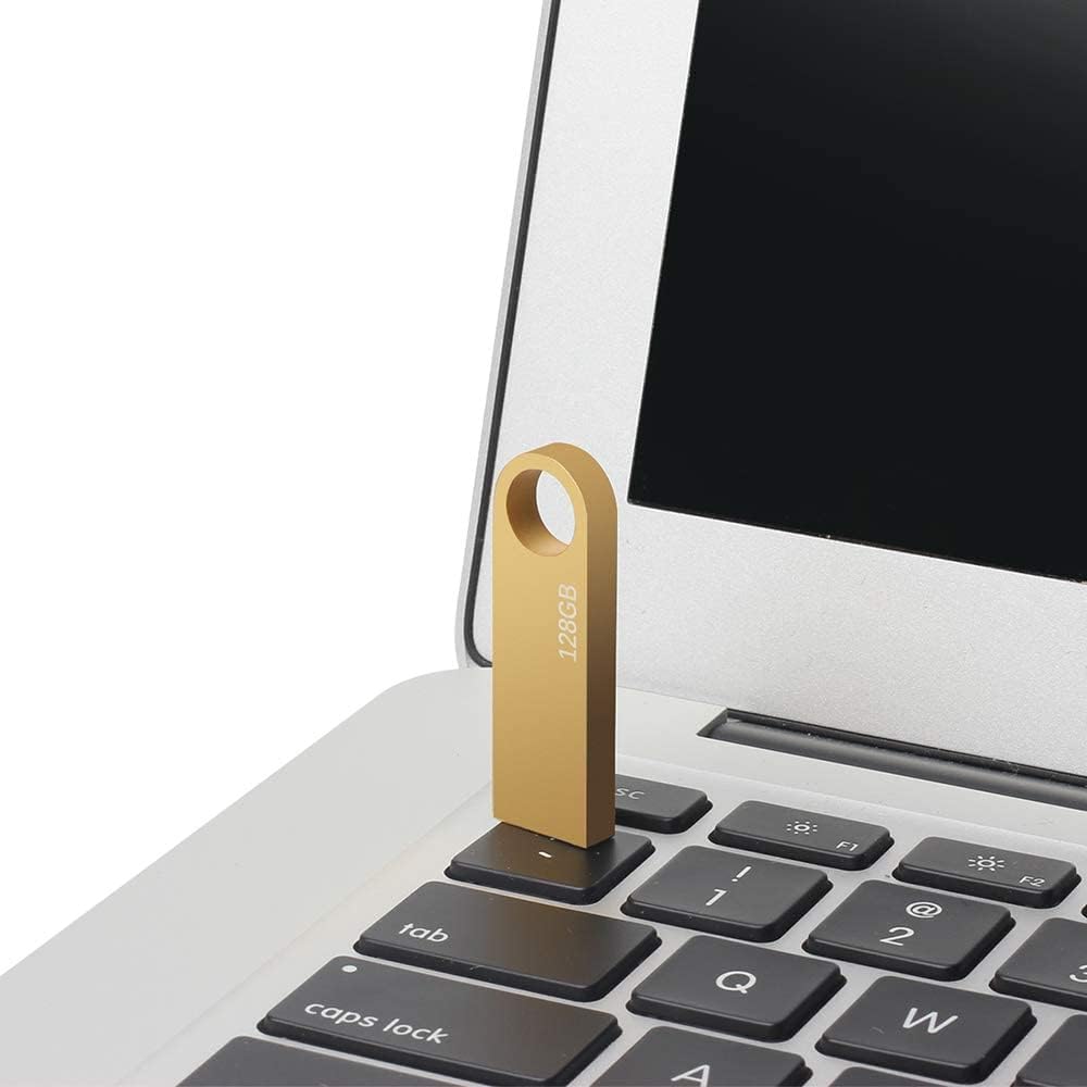 128 GB 2-i-1 USB-minne 128 GB typ-C Pendrive 128GO USB C Flash Drive 128 Giga 2-i-1 OTG Pen 128GO för PC/surfplatta/Laptop/Smartphone med typ C, Xiaomi/Huawei (silver)