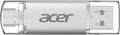 Acer USB Flashminne UT300 64 GB USB 3.2 Gen1, upp till 150 MB/s, med dubbla portar (Typ A och Typ C) för PC/bärbar dator/MacBook/smartphone