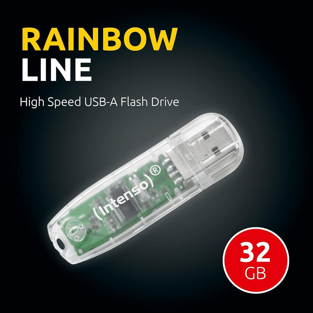 Intenso Rainbow Line 8 GB USB-minne USB 2.0 grön