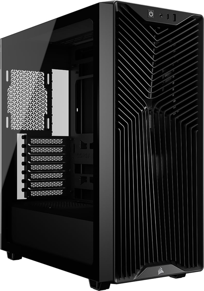 CORSAIR 3200D RS Mid Tower PC-Chassi – 3x RS120 PWM Fläktar Ingår – Svart