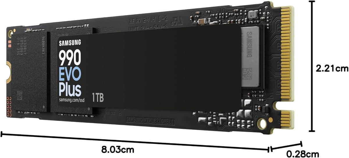 Samsung 990 PRO Heatsink NVMe M.2 SSD, 2 TB, MZ-V9P2T0CW