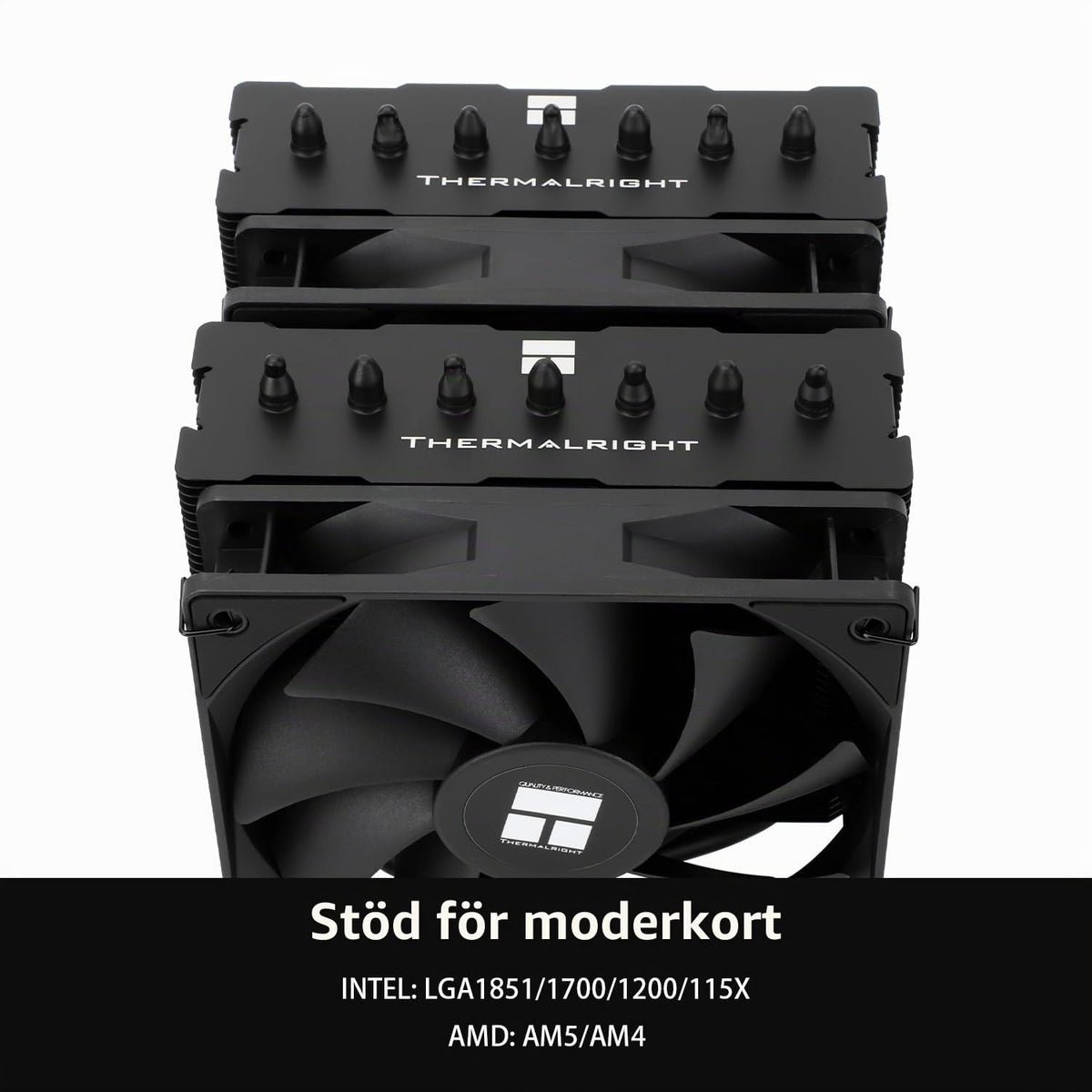 Thermalright Phantom SPIRIT120SE ARGB CPU-luftkylare, kylare med 7 värmerör, dubbla 120 mm TL-C12B-S V2 PWM-fläktar, AGHP 4.0 Tech., S-FDB-lager, för AMD AM4 AM5/Intel 1700/1150/1151/1200, stationär