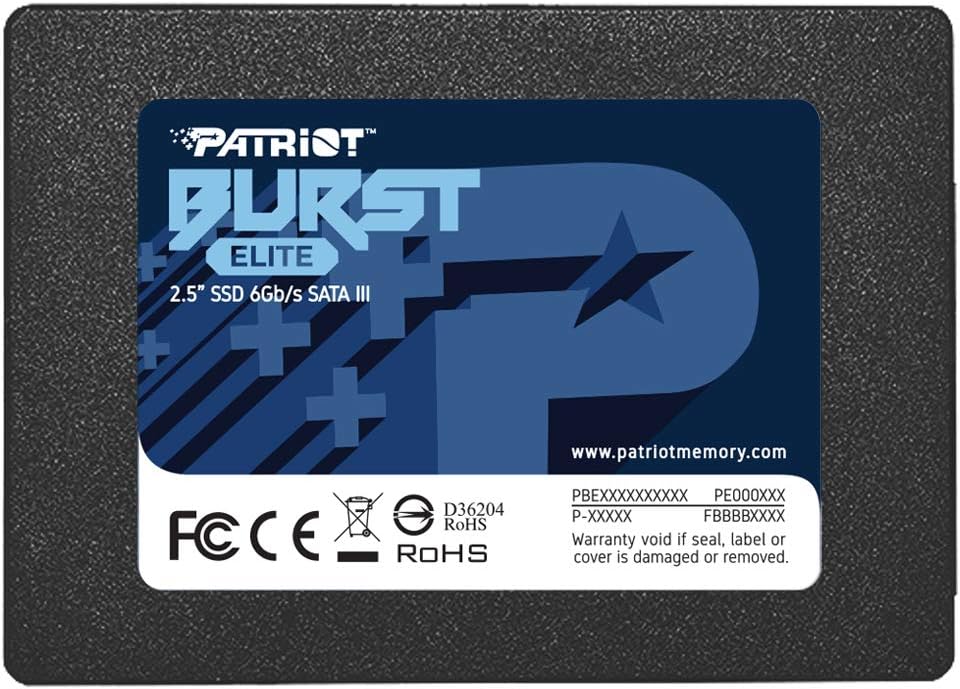 Patriot Burst Elite SATA 3 480 GB SSD 2,5 tum Solid State Drive