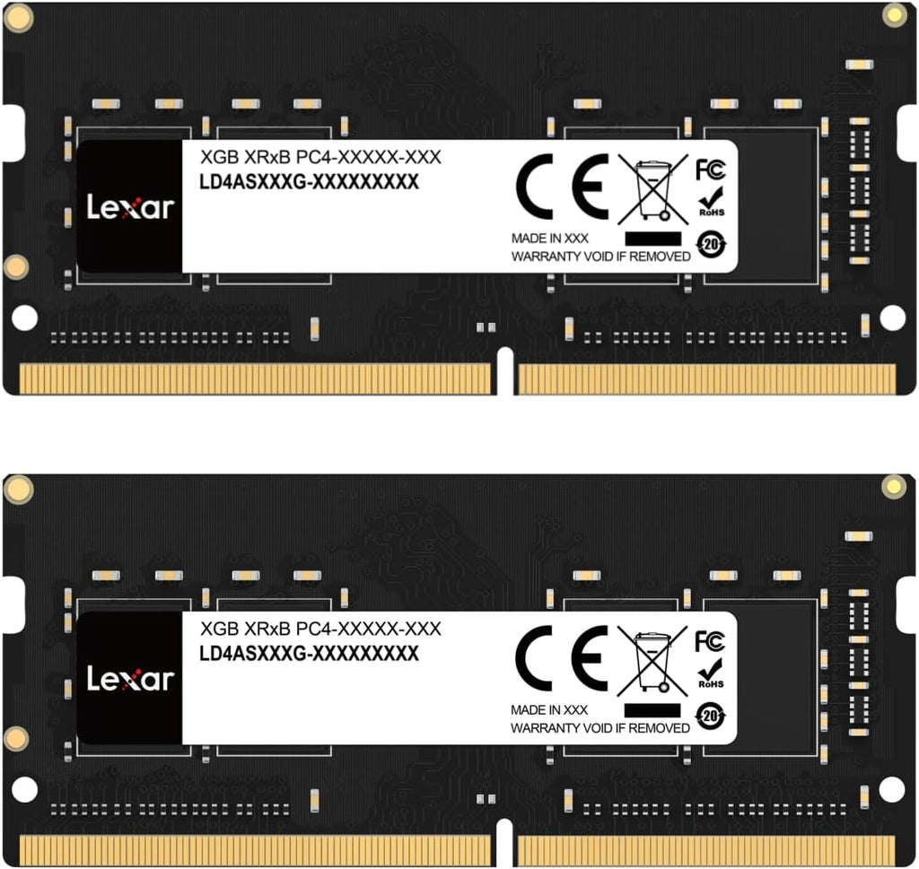 Lexar THOR DDR4 RAM 16GB kit 2x8GB 3 200 MHz, DRAM 288-Pin UDIMM Desktop Memory, XMP 2.0 Högpresterande Datorminne, CL16-18-18-38, 1.35V LD4BU008G-R3200GDXG, THOR 3200 MHz, 16GB Kit (2x8GB)