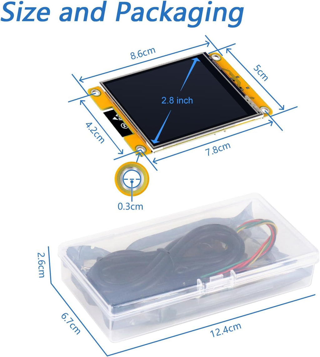 Freenove Bitcoin Miner Solo Lottery Miner, ESP32 CYD 2.8" Touch Display 240x320 Pixel TN Screen ST7789 Driver, Dual-core 32-bit 240 MHz Microcontroller WiFi+BT Programmable, Code Tutorial