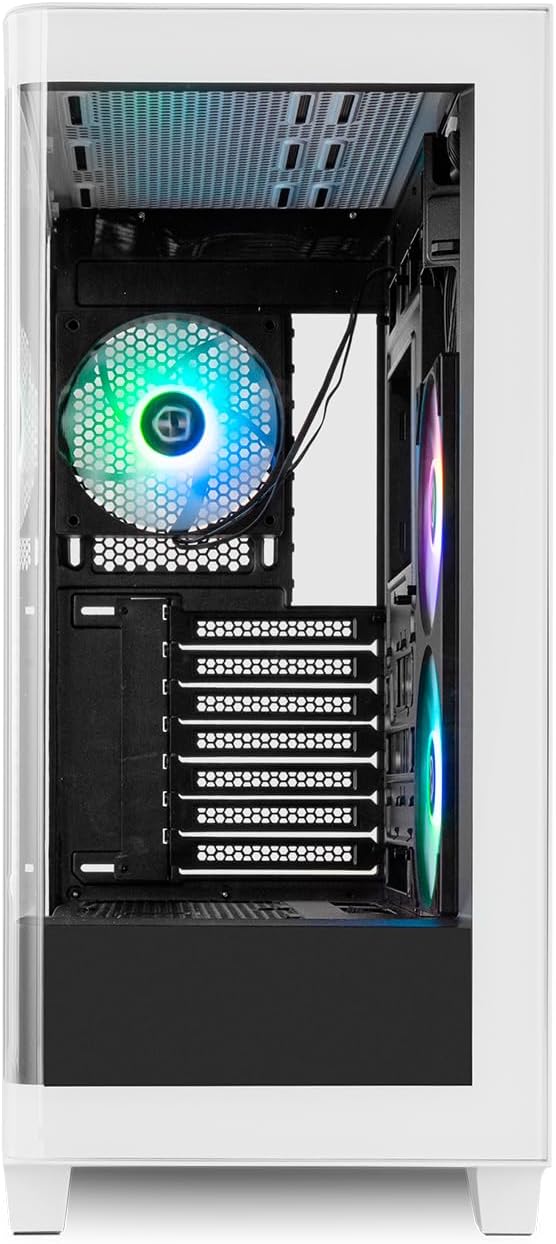 NOX XTREME PRODUCTS Hummer Galaxy - Datorchassi, Ramlöst Härdat Glas, 4x 120mm PWM Fläktar, Plats för 10 Fläktar, USB-C och USB 3.0, ARGB Hub Controller, ATX/M-ATX/ITX, Svart