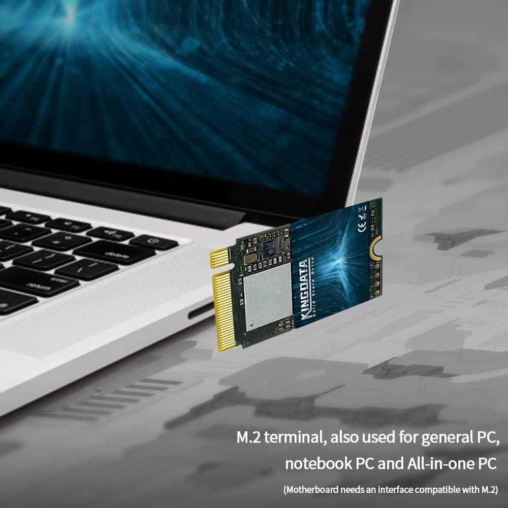 SSD M.2 2280 128GB KINGDATA Ngff SATA III 6Gb/s Högpresterande intern hårddisk för stationär bärbar dator (128GB, M.2 2280)