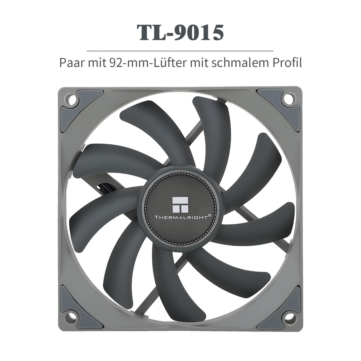 Thermalright TR AXP90-X47 CPU-luftkylare med låg profil, svart CPU-kylare med 90 mm PWM rak fläkt, 4 värmerör, höjd 47 mm, för AMD AM4 AM5/Intel LGA 1700/115X/1851