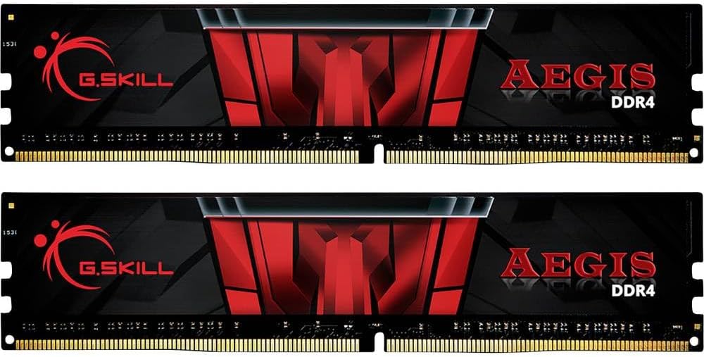 G.SKILL Aegis DDR4 MEMORIA GSKILL DDR4 3200 32 GB C16 AEGIS K2 2X16 GB 1,35 V, 12 gb x 2 stycken