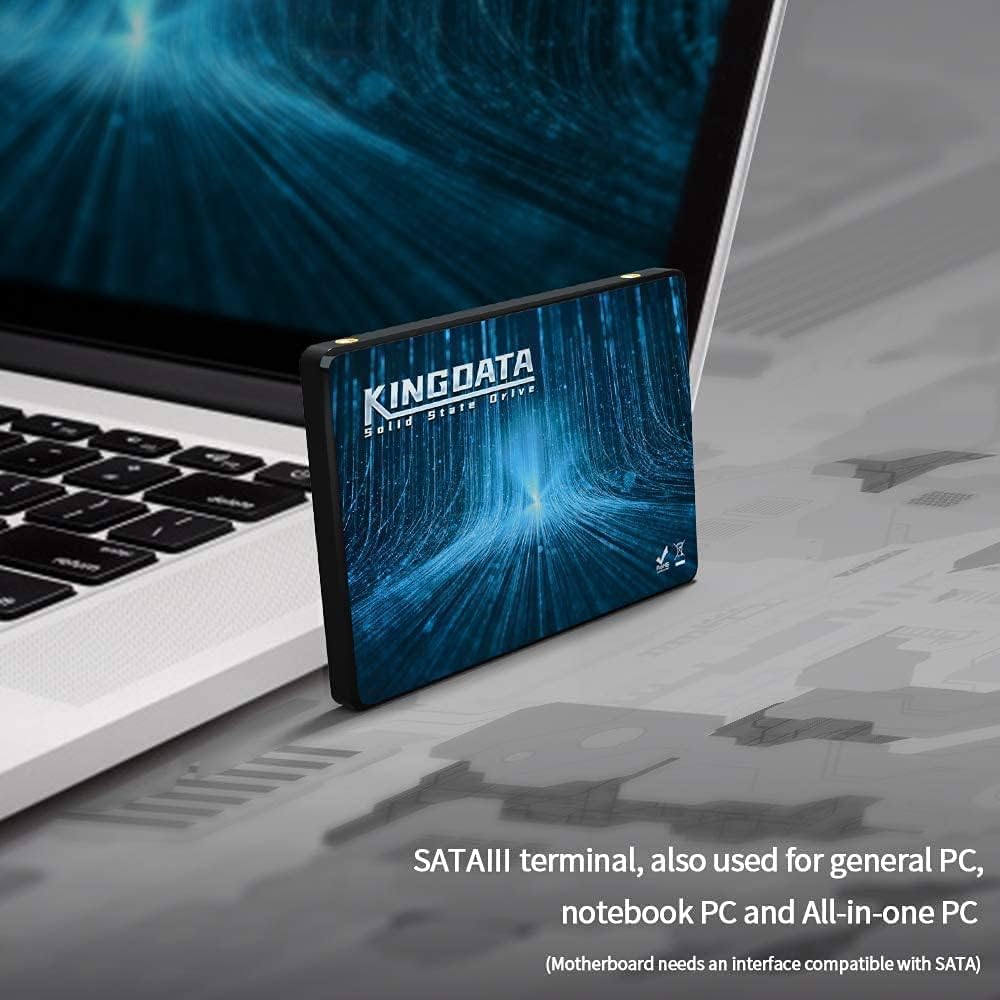 SSD M.2 2280 128GB KINGDATA Ngff SATA III 6Gb/s Högpresterande intern hårddisk för stationär bärbar dator (128GB, M.2 2280)