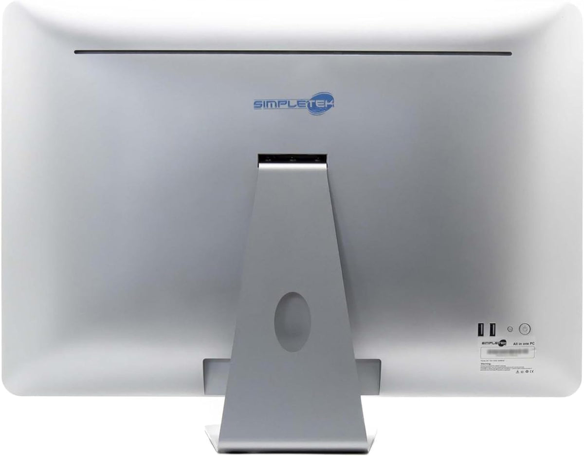 SIMPLETEK - All in One AIO 24" FHD pekskärm Windows 11 Pro CLR 8 GB RAM 240 GB SSD dator fast PC webbkamera POS fodral