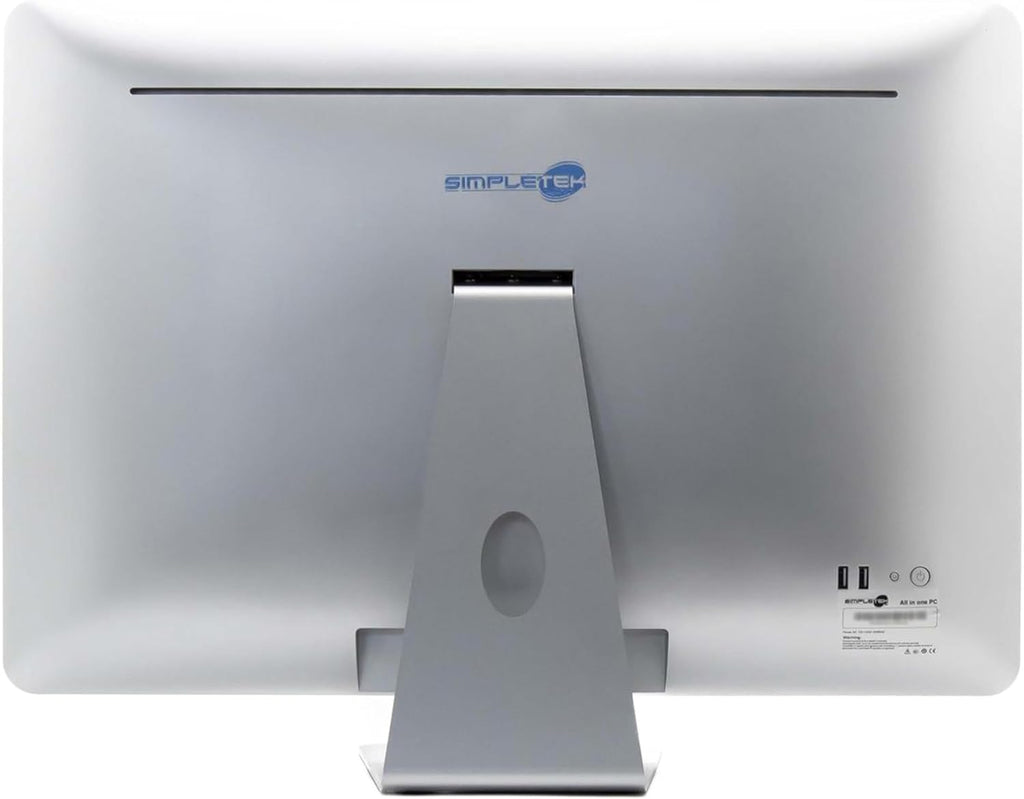 SIMPLETEK - All in One AIO 24" FHD pekskärm Windows 11 Pro CLR 4 GB RAM 480 GB SSD dator fast PC webbkamera POS fodral