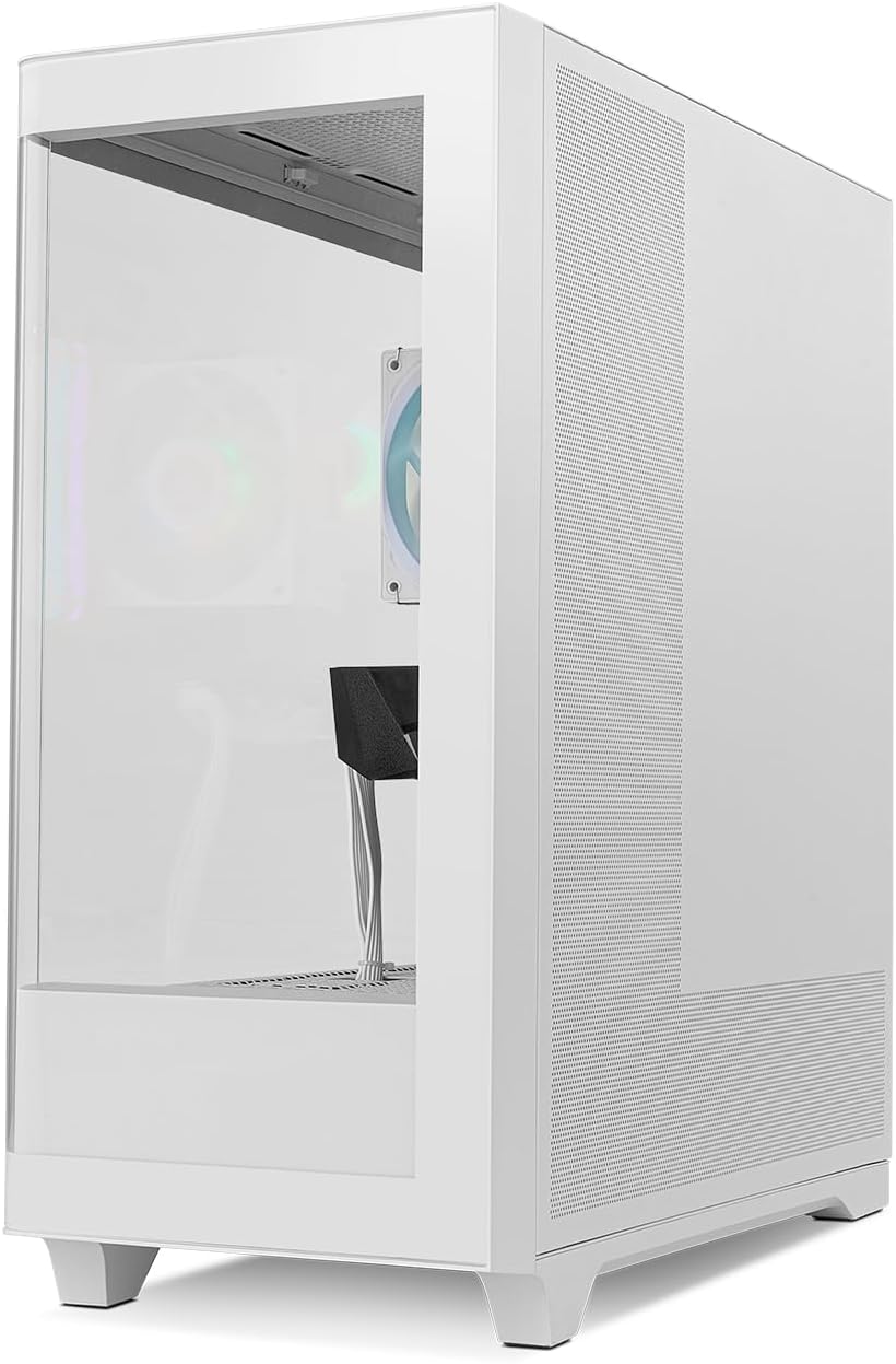 NOX XTREME PRODUCTS Hummer Galaxy - Datorchassi, Ramlöst Härdat Glas, 4x 120mm PWM Fläktar, Plats för 10 Fläktar, USB-C och USB 3.0, ARGB Hub Controller, ATX/M-ATX/ITX, Svart