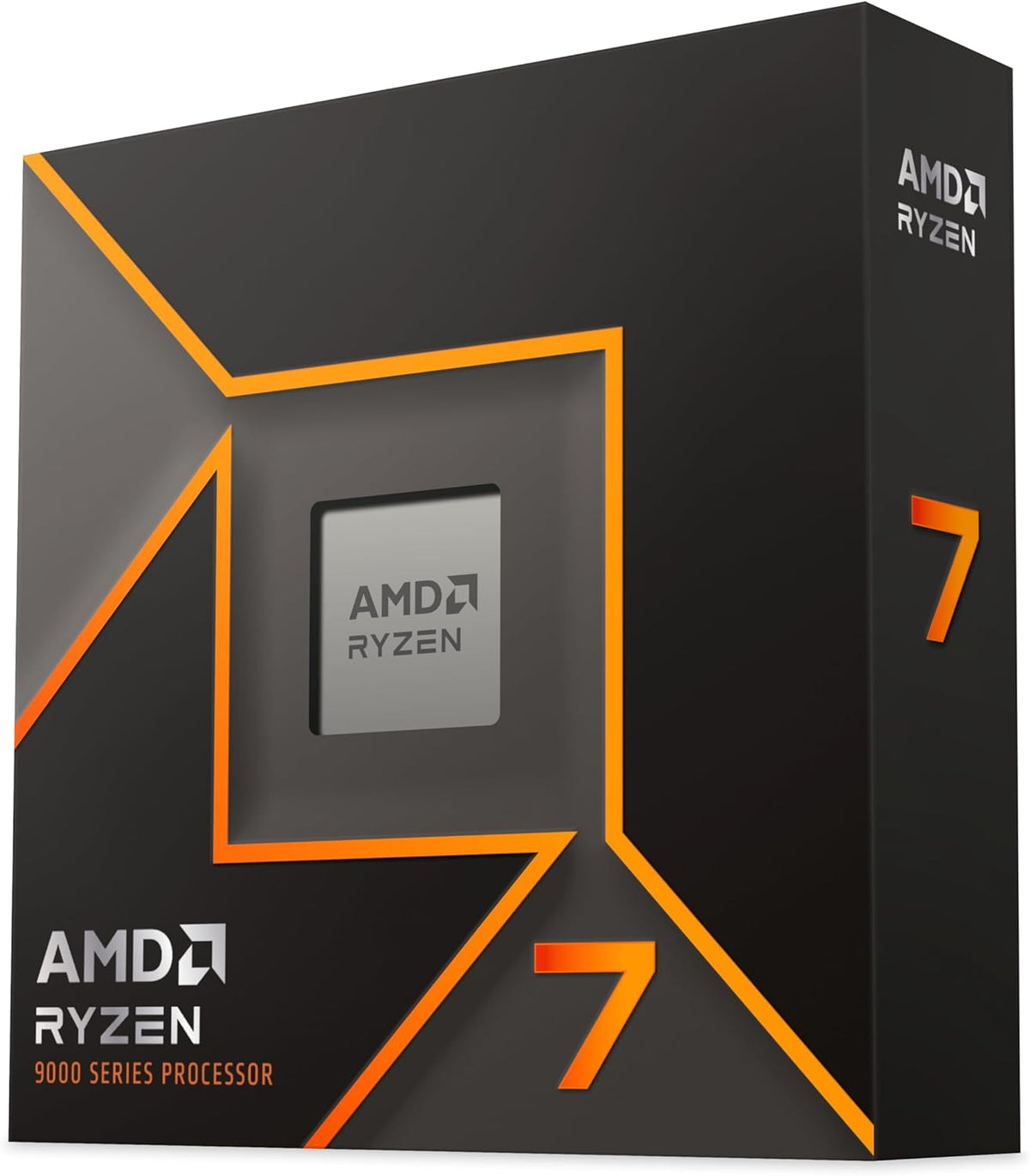 AMD Ryzen 7 9700X (8 kärnor/16 trådar, 65W TDP, AM5-socket, 40MB cache, upp till 5,5 GHz max boost, ingen kylare)