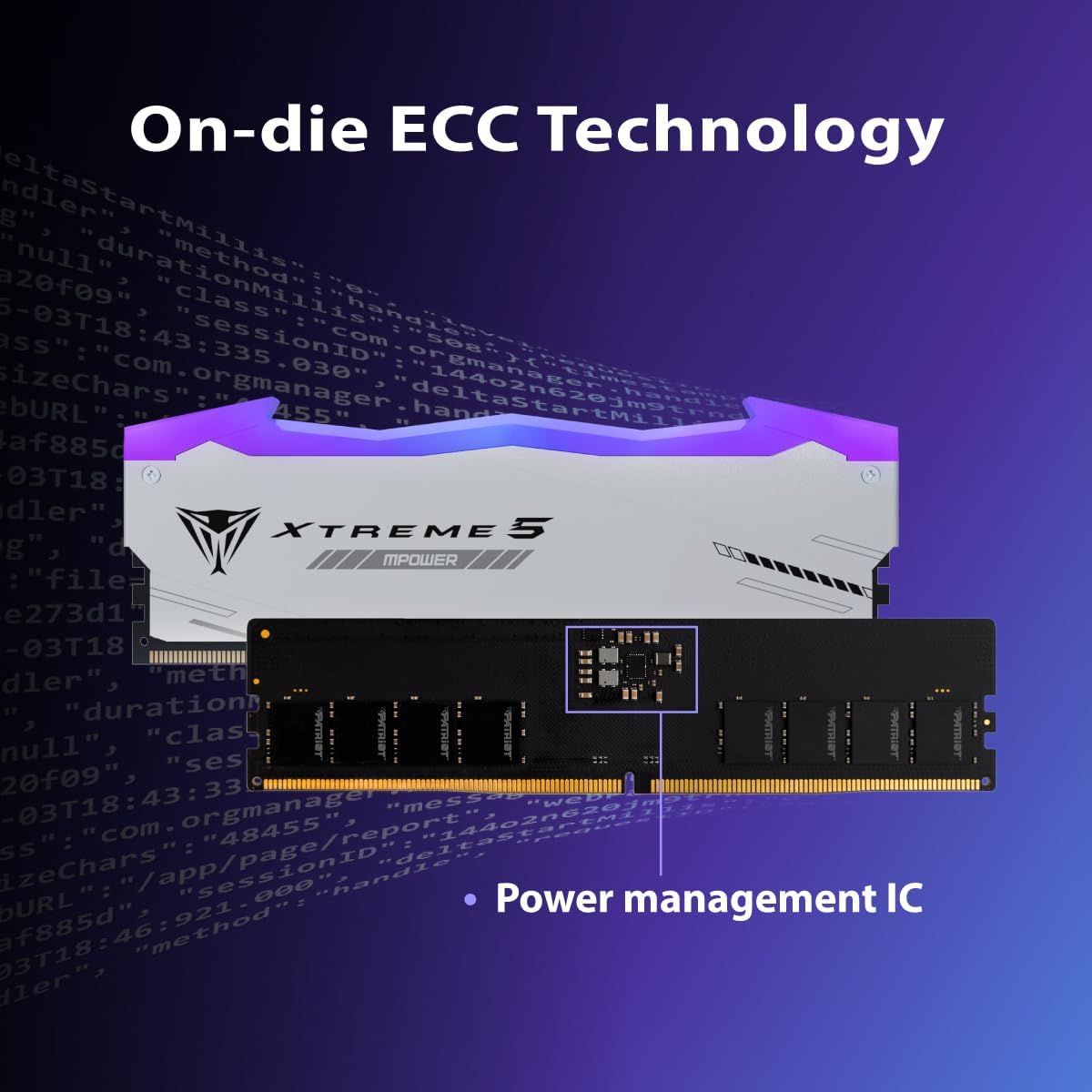 Patriot Viper Xtreme 5 MPower DDR5 RGB RAM 32GB (2X16GB) 6000MT/s CL30 UDIMM Stationär Speldator Arbetsminneskit - PVXR532G60C30KM