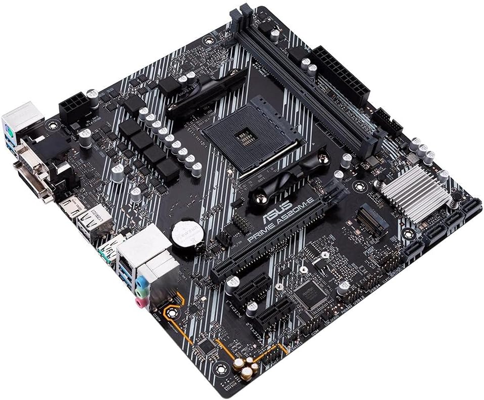 ASUS PRIME B550M-A WiFi II MicroATX moderkort, AMD B550, Socket AM4, DDR4, PCI 4.0, Realtek 1GB LAN, WiFi 6 (802.11ax), 2xM.2, 4xSATA 6GB/s, 2xUSB 3.2 Gen 2, Stöd för Aura Sync RGB, Svart
