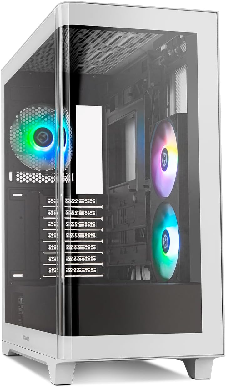 NOX XTREME PRODUCTS Hummer Galaxy - Datorchassi, Ramlöst Härdat Glas, 4x 120mm PWM Fläktar, Plats för 10 Fläktar, USB-C och USB 3.0, ARGB Hub Controller, ATX/M-ATX/ITX, Svart