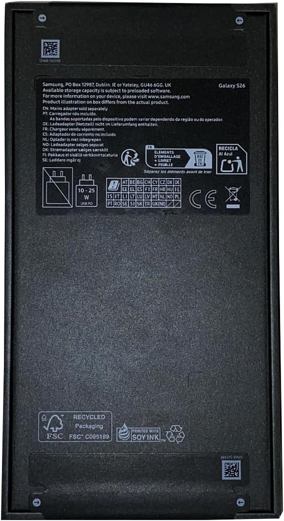 Samsung Galaxy S26 5G, 6,3" AMOLED, 256GB/12GB, Exynos 2600, IP68, 50MP kamera, Cobalt Violet