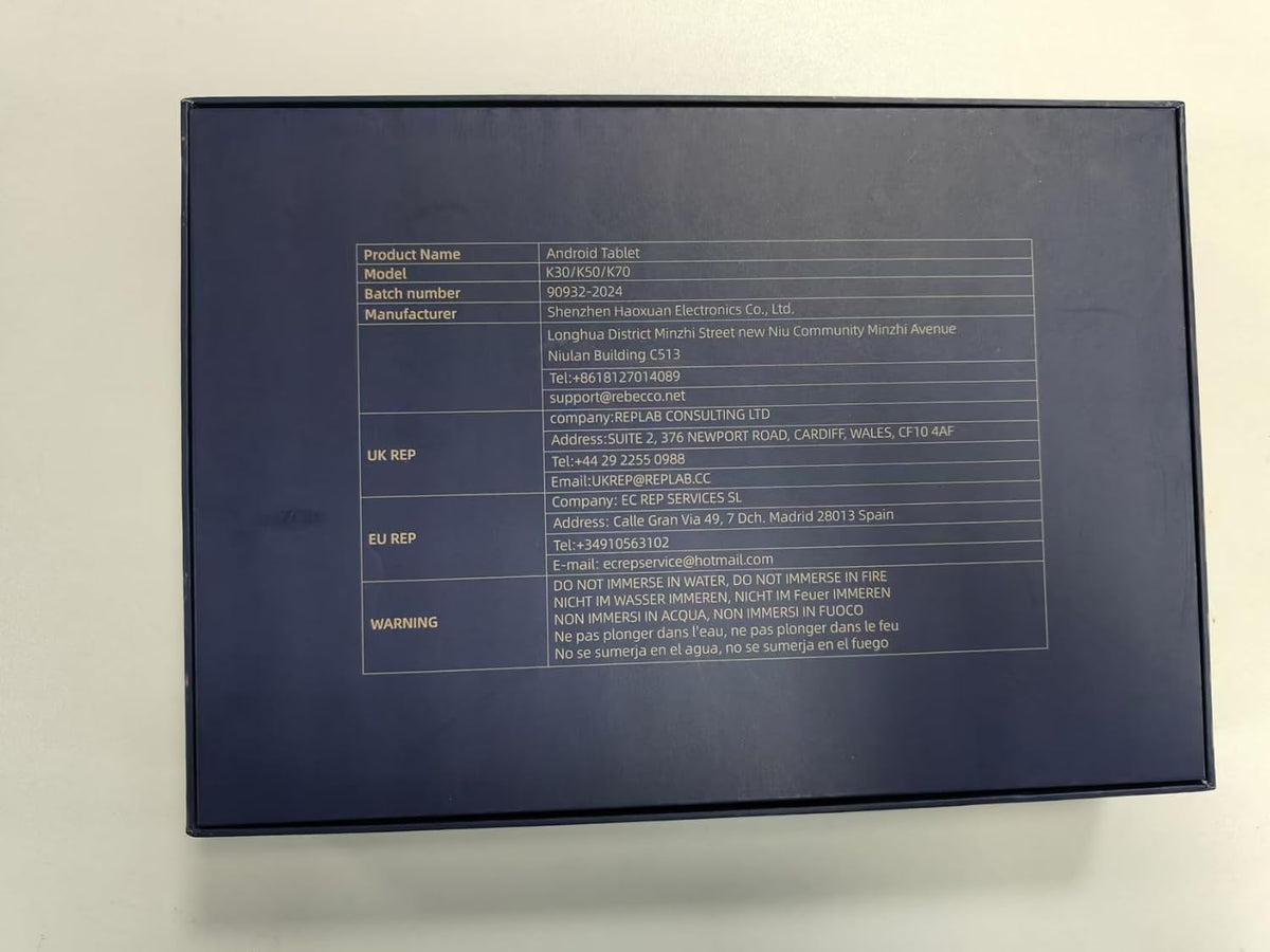 Tablet 10 tums Android 15 med 18 GB RAM 128 G ROM, Octa-Core