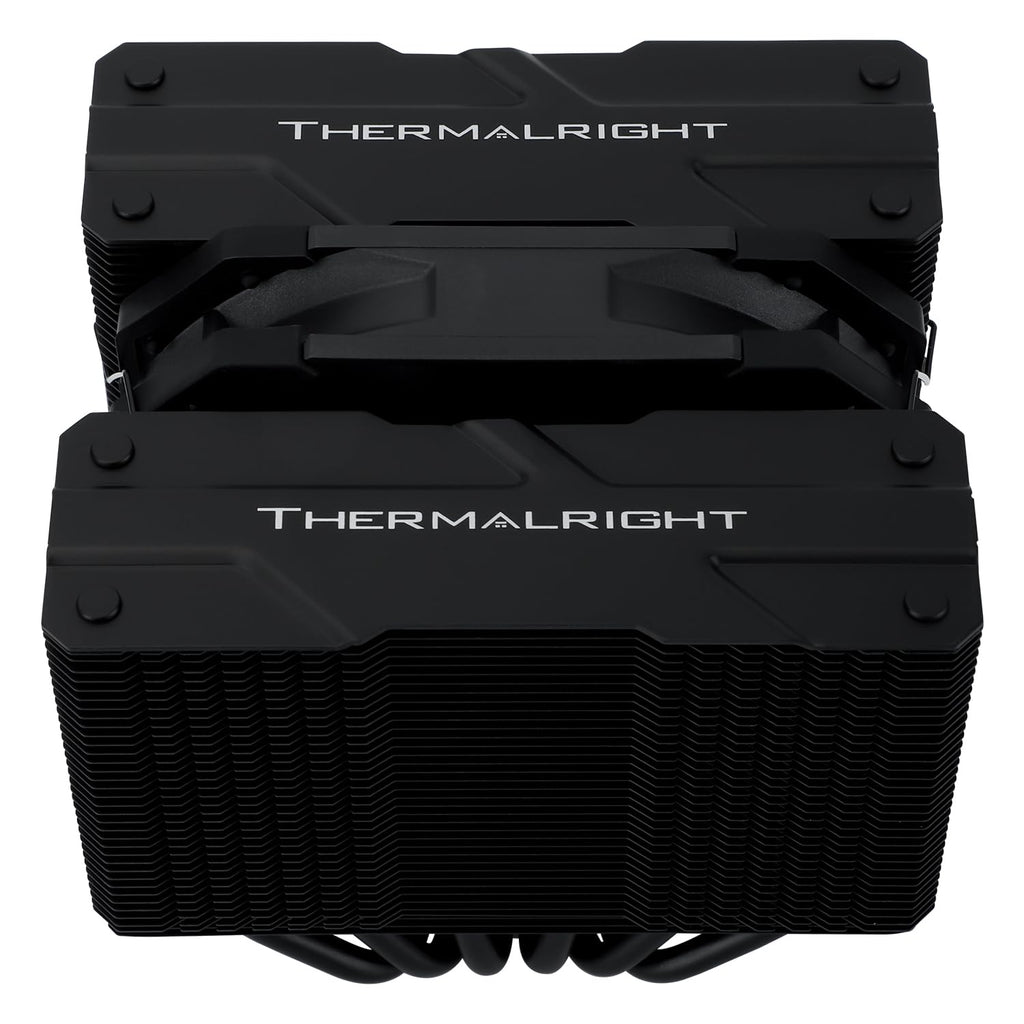 Thermalright Peerless Assassin 120 MINI Svart CPU, 6 värmeledningar, 120 mm, PWM-fläkt TL-D12B, höjd 135 mm, dubbeltorns-kylning, för AMD AM4 AM5/Intel LGA 1851/1700/1150/1151/1200/2011