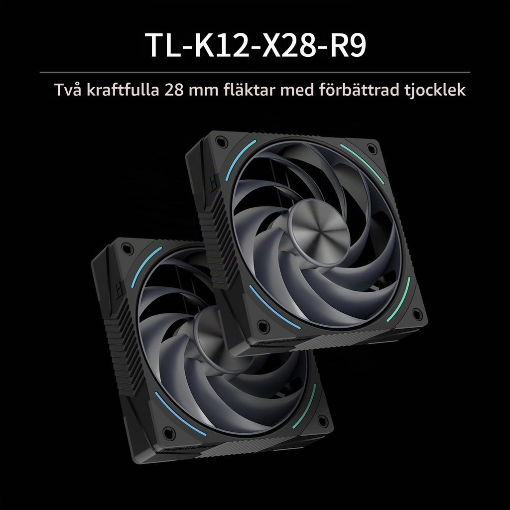 Thermalright TR Phantom Spirit 120SE ARGB CPU-kylare, 7 värmepipar CPU-kylare, Dubbel 120 mm TL-C12B-S V2 PWM-fläkt, AGHP 4.0 Teknologi, S-FDB-lager, för AMD AM4 AM5/Intel 1700/115X/1200/1851