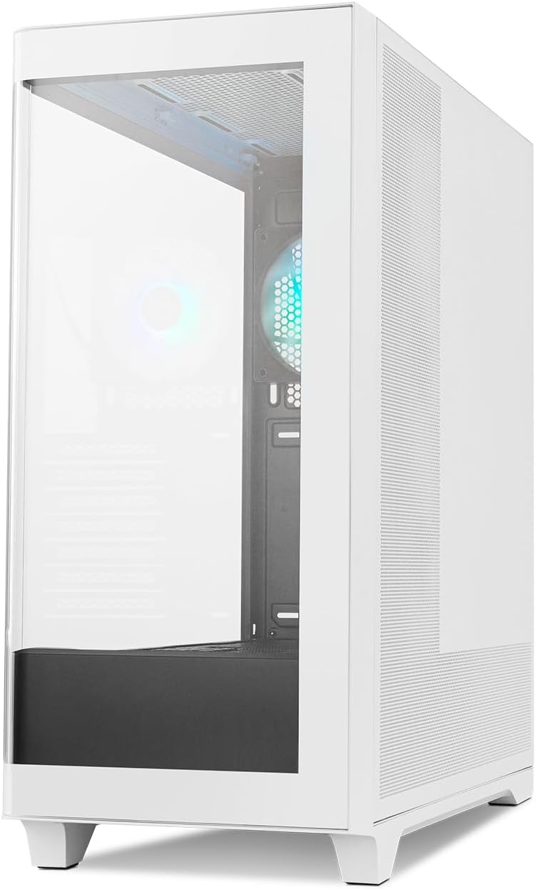 NOX XTREME PRODUCTS Hummer Galaxy - Datorchassi, Ramlöst Härdat Glas, 4x 120mm PWM Fläktar, Plats för 10 Fläktar, USB-C och USB 3.0, ARGB Hub Controller, ATX/M-ATX/ITX, Svart