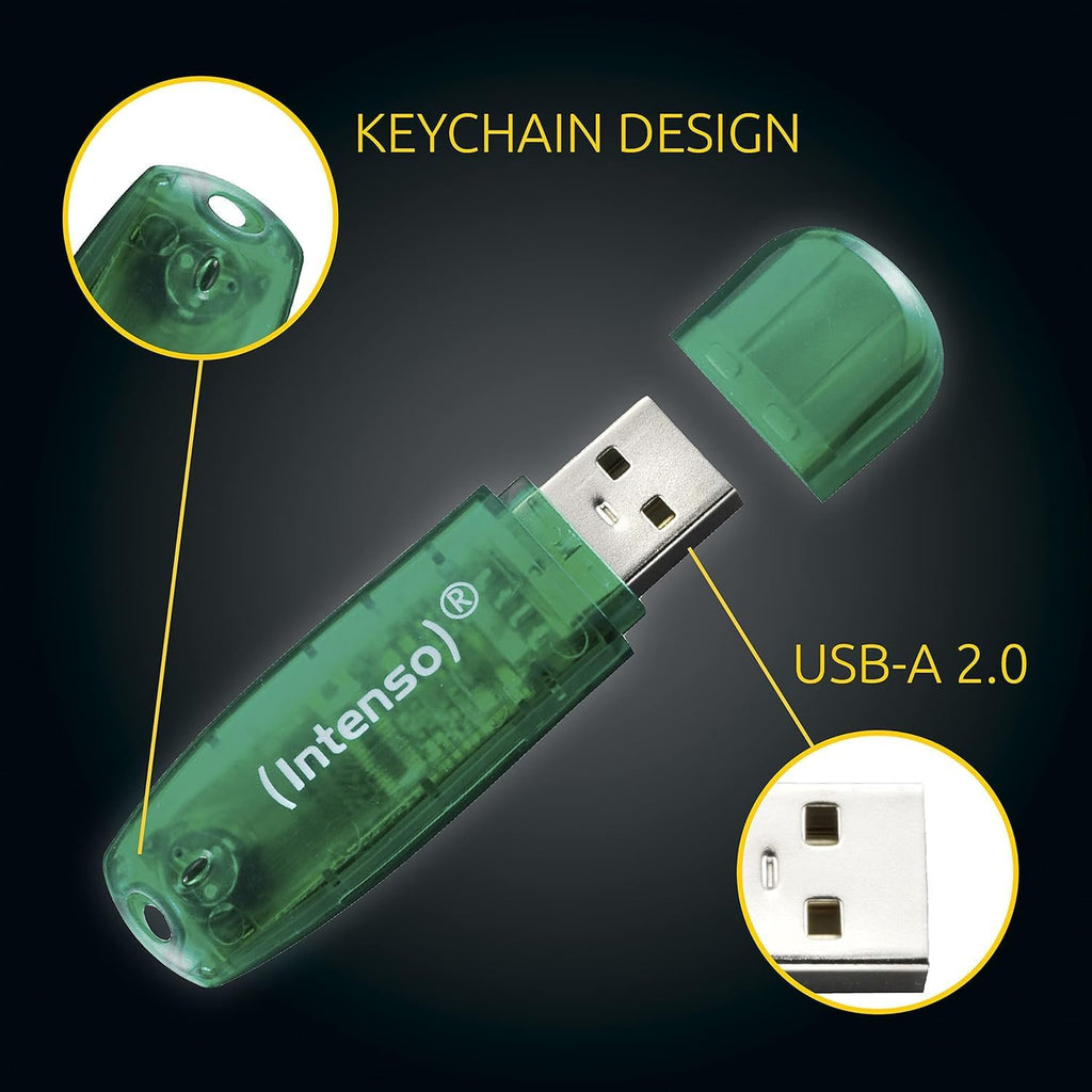 Intenso Rainbow Line 8 GB USB-minne USB 2.0 grön