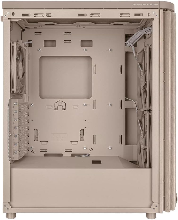 ASUS ProArt PA401 Wood Edition Beige - ATX PC-fodral med nätpanel