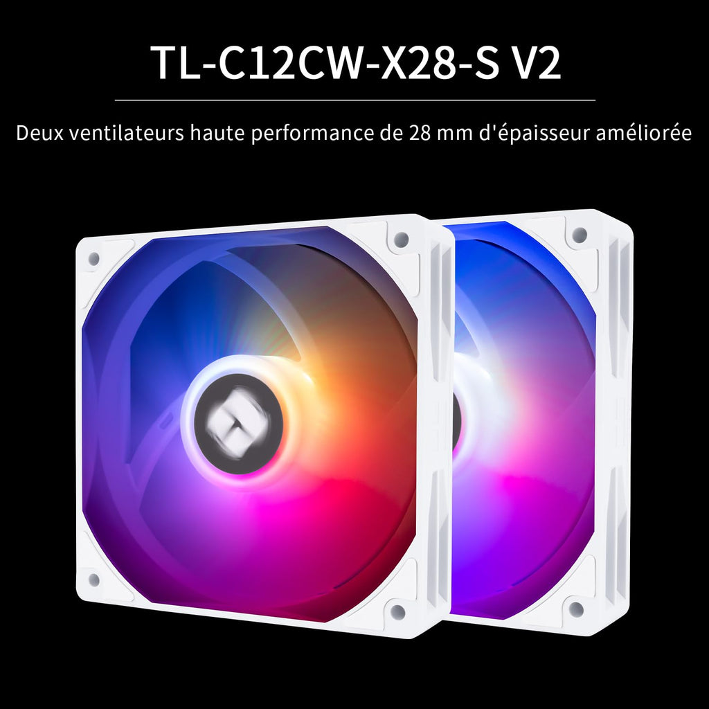 Thermalright Peerless Assassin 120 Vision ARGB svart CPU-kylare, PC-kylning med 6 värmerör, 2,8-tums magnetisk skärm (320 x 240 upplösning), för AMD AM4/AM5 och Intel LGA1700/1851