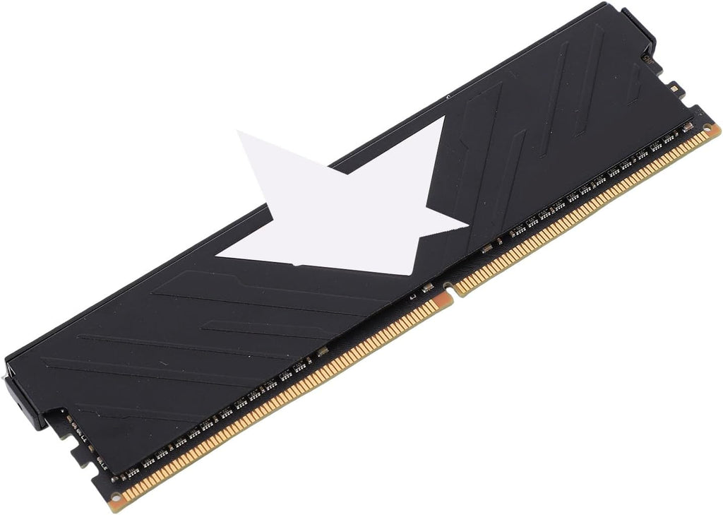 SUNGOOYUE 8GB DDR4 RAM 3200MHz Desktop Memory Module, 2x8GB Kit med Aluminiumfodral för Speldator, CL18 22 22 42, 1,35V (Svart)