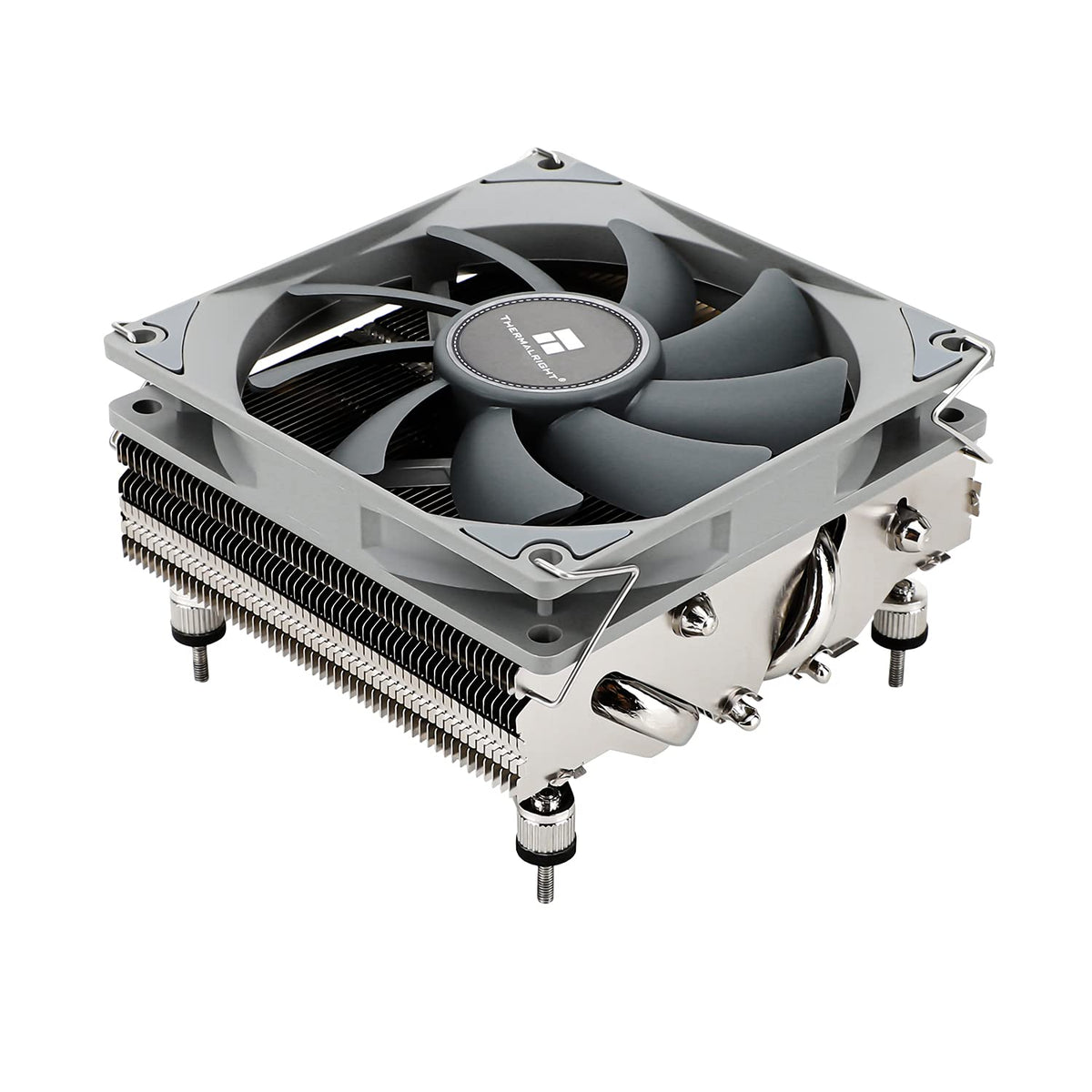 Thermalright TR AXP90-X47 CPU-luftkylare med låg profil, svart CPU-kylare med 90 mm PWM rak fläkt, 4 värmerör, höjd 47 mm, för AMD AM4 AM5/Intel LGA 1700/115X/1851