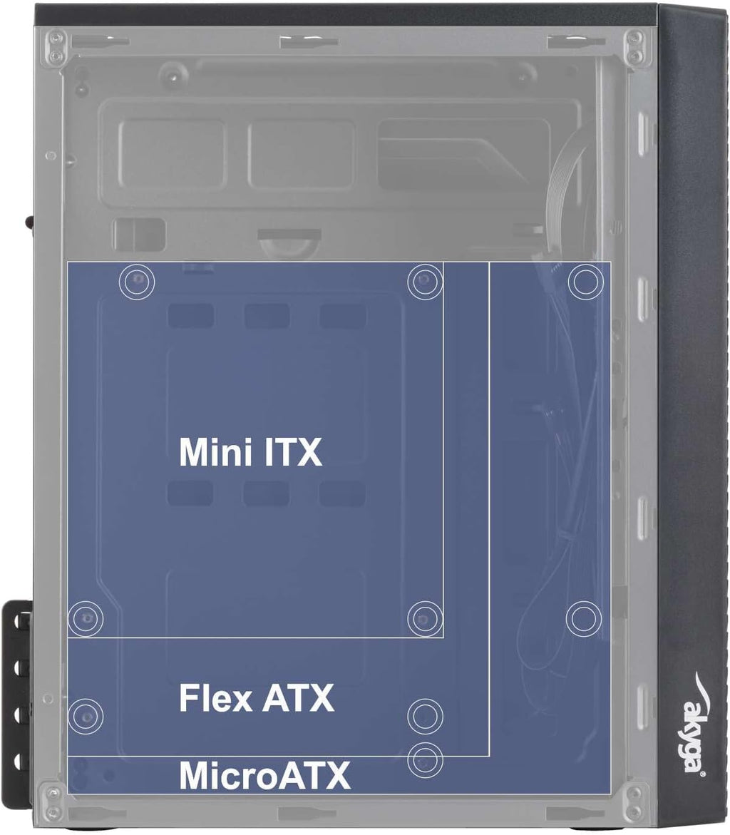 Akyga AK35BK centralenhet Micro Tower svart