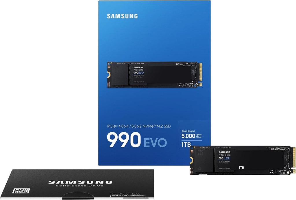 Samsung 990 PRO Heatsink NVMe M.2 SSD, 2 TB, MZ-V9P2T0CW