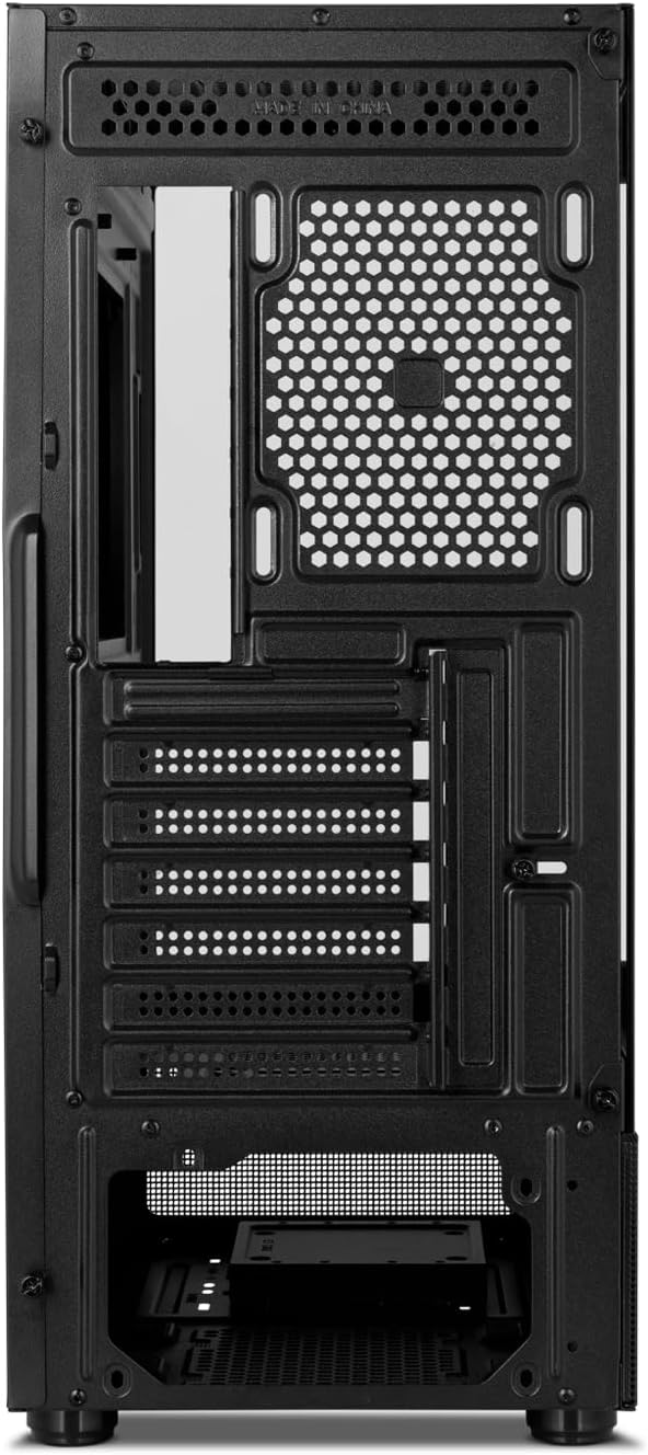 NOX XTREME PRODUCTS Hummer Galaxy - Datorchassi, Ramlöst Härdat Glas, 4x 120mm PWM Fläktar, Plats för 10 Fläktar, USB-C och USB 3.0, ARGB Hub Controller, ATX/M-ATX/ITX, Svart