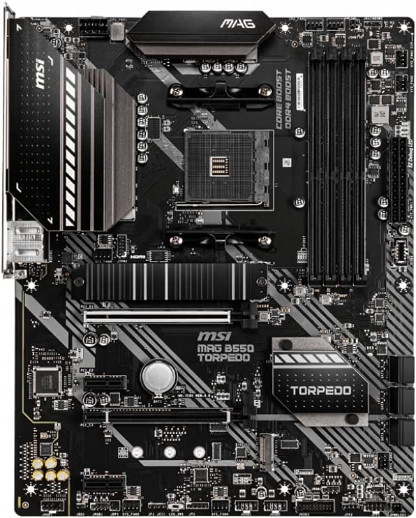 MSI MPG B550 Gaming Plus (ATX AMD AM4 DDR4 M.2 USB 3.2 Gen 2 HDMI ATX Gaming Moderkort AMD Ryzen™ 5000-processorer