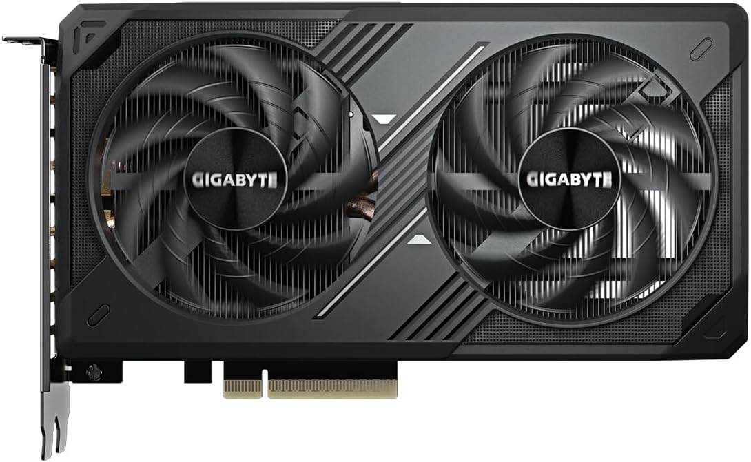 Gigabyte GeForce RTX 5060 WINDFORCE 8G grafikkort - 8 GB GDDR7, 128 bit, PCI-E 5.0, 2497 MHz kärnklocka, 3 x DisplayPort, 1 x HDMI, GV-N5060WF2-8GD