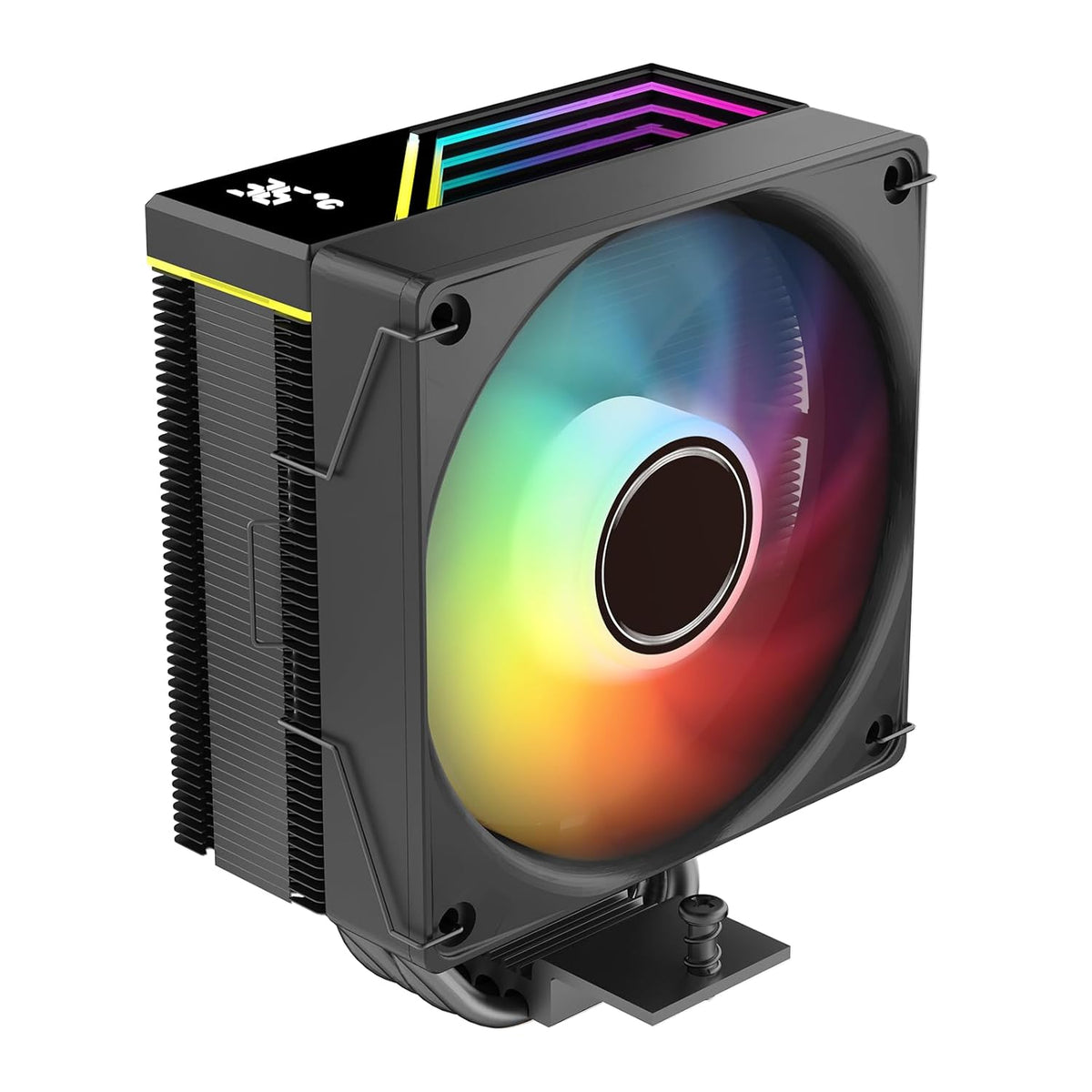 TZMRIT KF620 DGT ARGB CPU-kylare med temperaturvisning 265 W TDP för Intel LGA 1700/1200/115X/1851/1366/2011, för AMD AM4/AM5 (KF620BK)