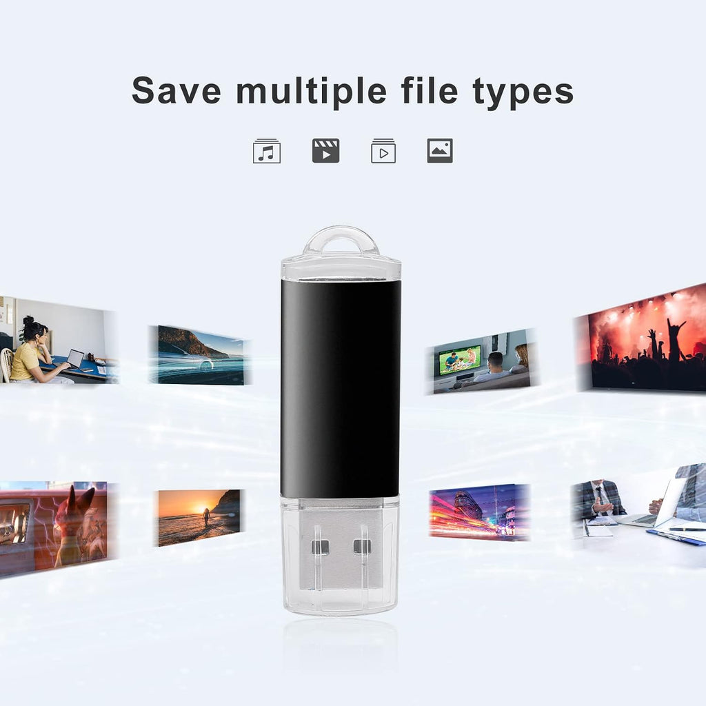 128 GB 2-i-1 USB-minne 128 GB typ-C Pendrive 128GO USB C Flash Drive 128 Giga 2-i-1 OTG Pen 128GO för PC/surfplatta/Laptop/Smartphone med typ C, Xiaomi/Huawei (silver)