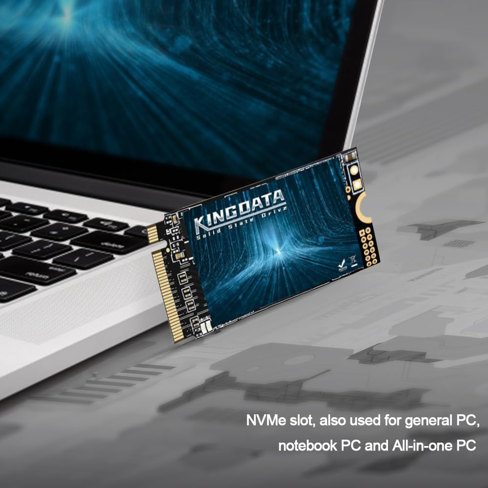SSD M.2 2280 128GB KINGDATA Ngff SATA III 6Gb/s Högpresterande intern hårddisk för stationär bärbar dator (128GB, M.2 2280)