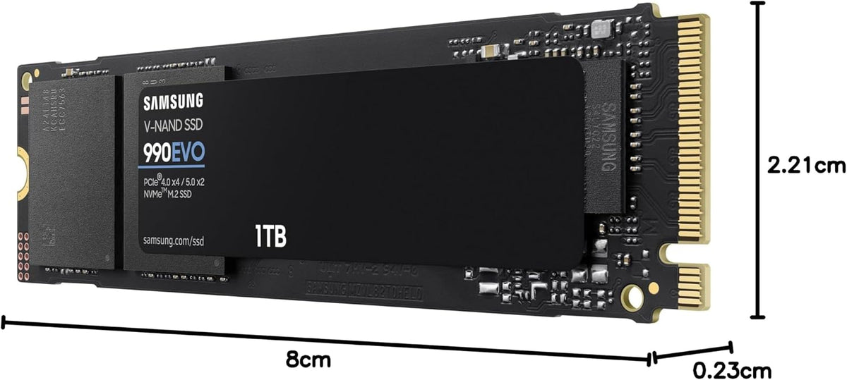 Samsung 990 PRO Heatsink NVMe M.2 SSD, 2 TB, MZ-V9P2T0CW