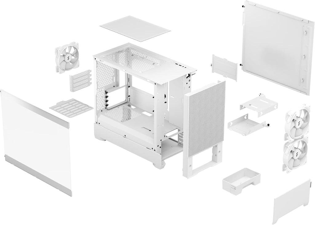 Fractal Design Pop Mini Silent FD-C-POS1M-01 Datorchassi, Svart, 432 x 215 x 393 mm