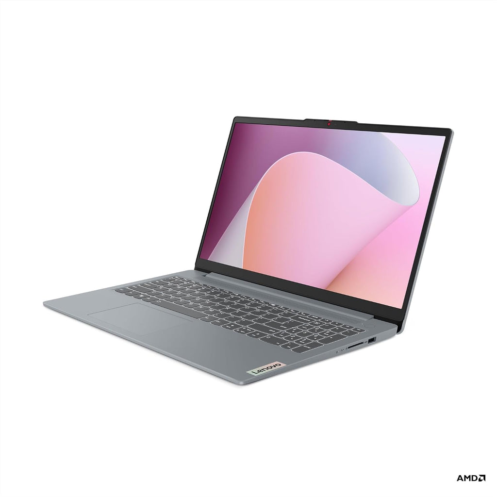 Lenovo IdeaPad Slim 3 82XQ012NMX 15,6" bärbar dator, Windows 11 Home S, grå – Full HD, Ryzen 3, 8GB RAM, 512GB SSD